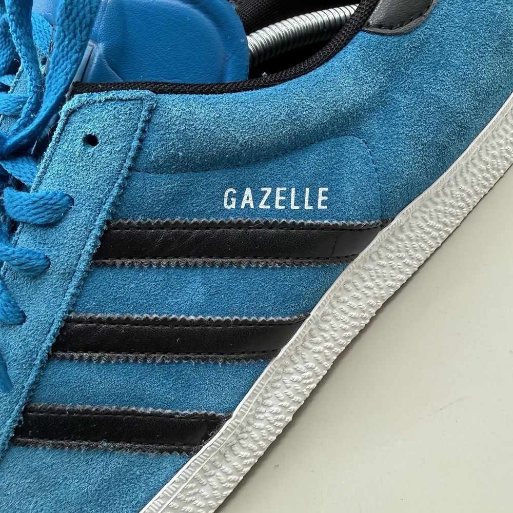 Adidas Gazelle Indoor Blue Black Mens Size 13 2023 Release Casual Shoe Sneaker - Picture 6 of 11